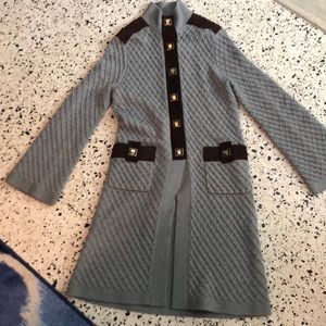 Authentic Tory Burch 100% Wool Gray Sweater